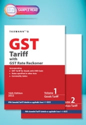 Taxmann s GST Tariff with GST Rate Reckoner (Set of 2 Vols.)