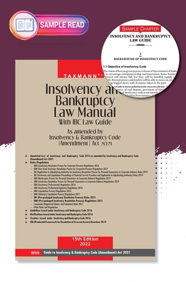Taxmann's Insolvency and Bankruptcy Law Manual - Taxmann