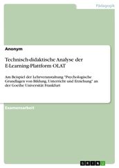 Technisch-didaktische Analyse der E-Learning-Plattform OLAT