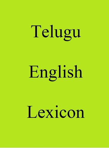 Telugu English Lexicon - Trebor Hog