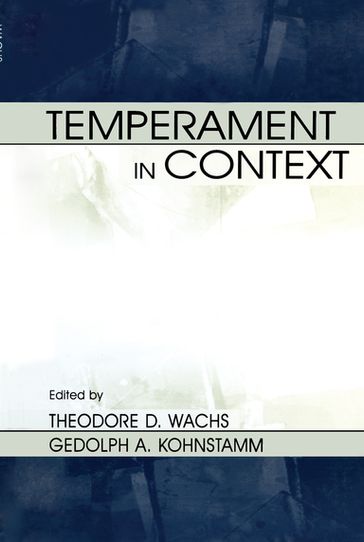 Temperament in Context - Theodore D. Wachs - Geldolph A. Kohnstamm - Robert R. McCrae