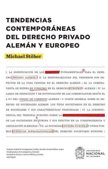 Tendencias contemporáneas del derecho privado alemán y europeo - Michael Stober