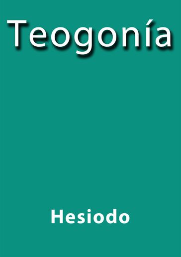 Teogonía - Hesiodo
