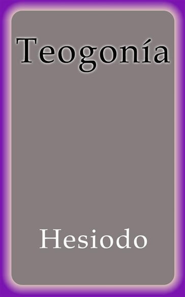 Teogonía - Hesiodo