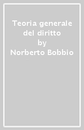 Teoria generale del diritto