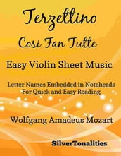 Terzettino Cosi Fan Tutte Easy Violin Sheet Music