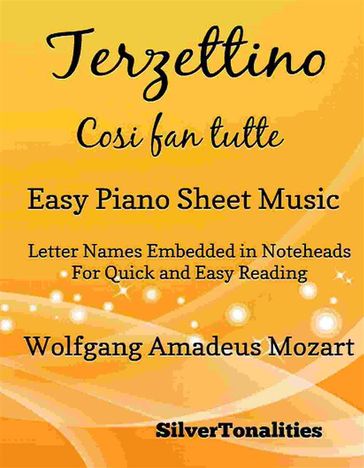 Terzettino Cosi fan tutte Easy Piano Sheet Music - SilverTonalities