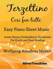 Terzettino Cosi fan tutte Easy Piano Sheet Music