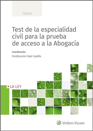 Test de la especialidad civil para la prueba de acceso a la abogacía - Purificación Pujol Padilla