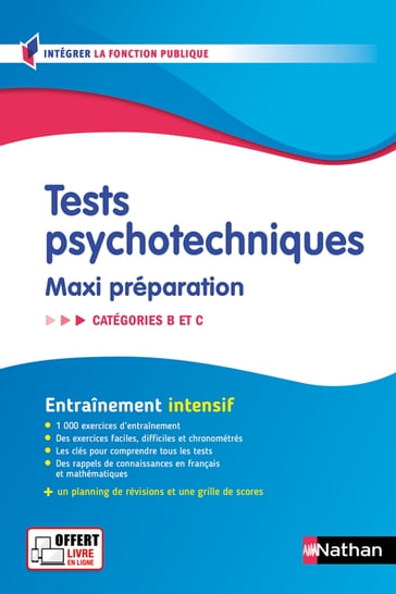 Tests psychotechniques - Maxi préparation. Catégories B et C - 2024-2025 - ePUB - N° 55 - Élisabeth Simonin