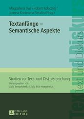 Textanfaenge  Semantische Aspekte