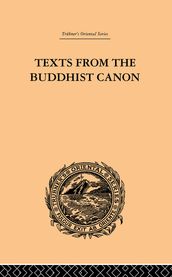 Texts from the Buddhist Canon