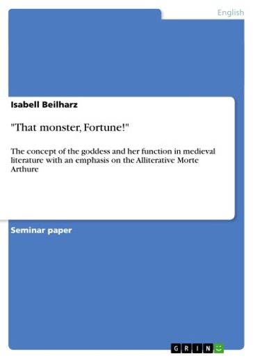 'That monster, Fortune!' - Isabell Beilharz