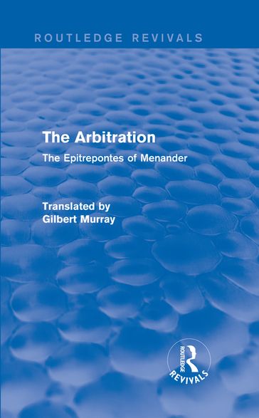 The Arbitration (Routledge Revivals) - Gilbert Murray