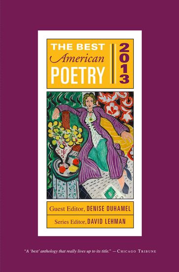 The Best American Poetry 2013 - David Lehman