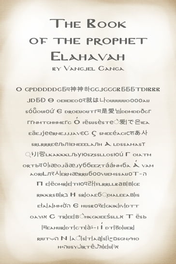 The Book of the Prophet Elahavah - Vangjel Canga