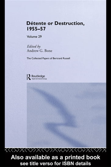 The Collected Papers of Bertrand Russell Volume 29 - Bertrand Russell