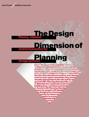The Design Dimension of Planning - John Punter - Matthew Carmona