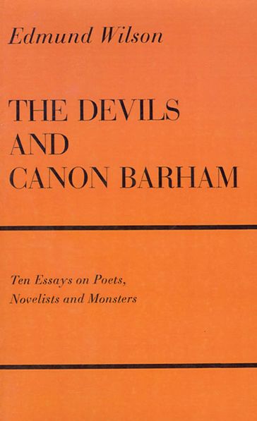 The Devils and Canon Barham - Edmund Wilson