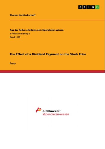 The Effect of a Dividend Payment on the Stock Price - Thomas Herdieckerhoff