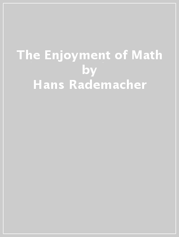 The Enjoyment of Math - Hans Rademacher - Otto Toeplitz