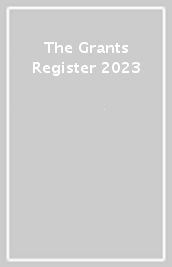 The Grants Register 2023