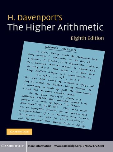 The Higher Arithmetic - H. Davenport