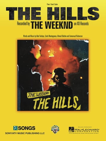 The Hills Sheet Music - WEEKND THE