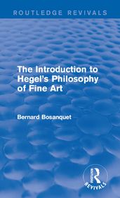 The Introduction to Hegel s Philosophy of Fine Art