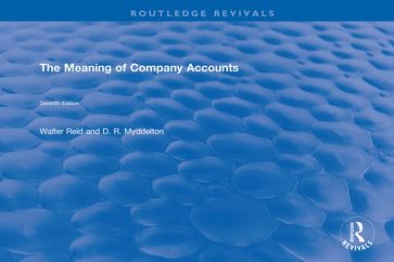 The Meaning of Company Accounts - Walter Reid