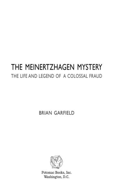 The Meinertzhagen Mystery - Brian Garfield