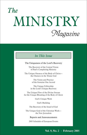 The Ministry, Vol. 9, No. 2 - Various Authors