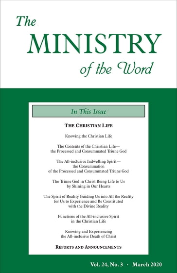 The Ministry of the Word, Vol. 24, No. 3 - Various Authors