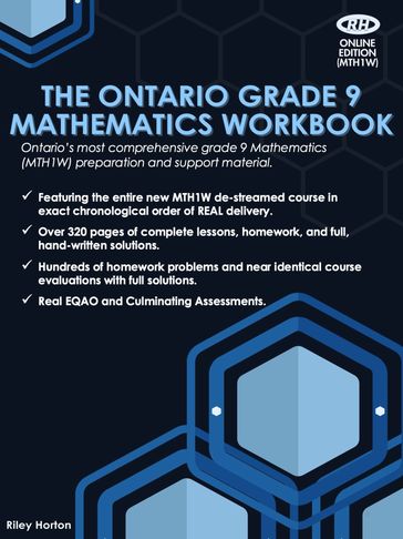 The Ontario Grade 9 Mathematics Workbook - Riley Horton