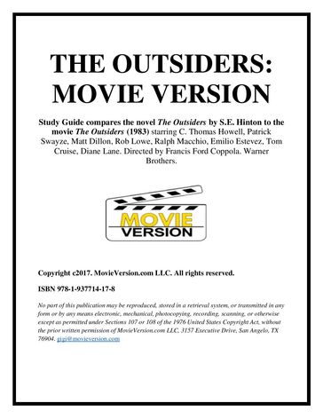 The Outsiders: Movie Version - Cici Mack