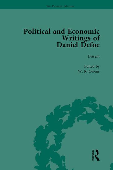 The Political and Economic Writings of Daniel Defoe Vol 3 - W R Owens - P N Furbank - J A Downie - D W Hayton - John McVeagh