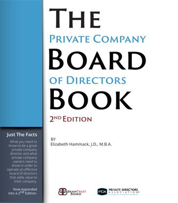 The Private Company Board of Directors Book, 2nd Edition - Elizabeth Hammack