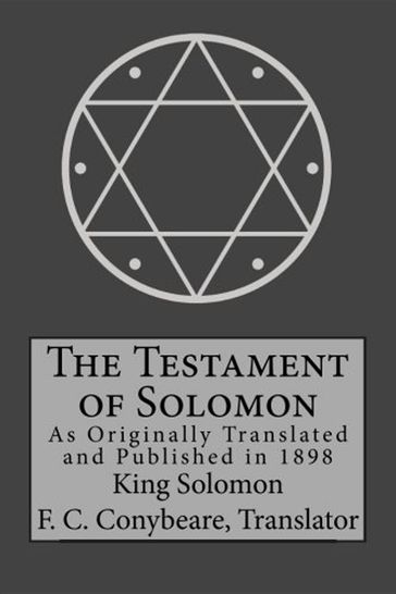 The Testament of Solomon - SOLOMON KING