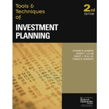 The Tools & Techniques of Investment Planning - Stephan Leimberg - Robert Leclair