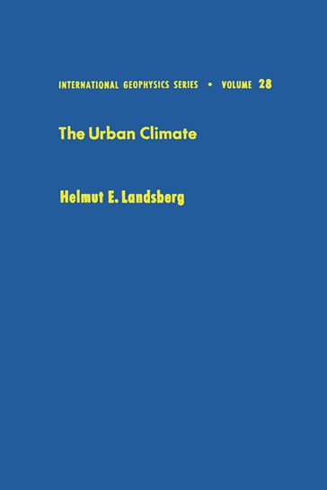 The Urban Climate - Helmut E. Landsberg