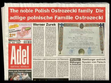 The noble Polish Ostrozecki family Die adlige polnische Familie Ostrozecki - Werner Zurek