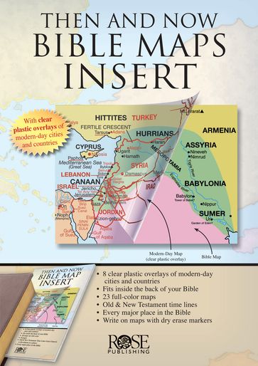 Then and Now Bible Maps Insert - Rose Publishing