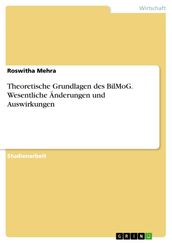 Theoretische Grundlagen des BilMoG. Wesentliche Änderungen und Auswirkungen