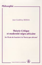 Théorie critique et modernité négro-africaine