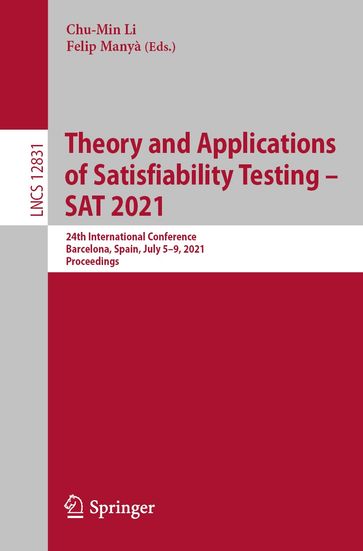 Theory and Applications of Satisfiability Testing  SAT 2021