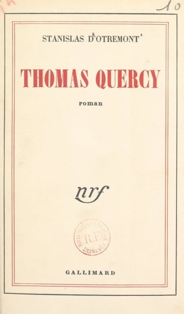 Thomas Quercy - Stanislas d