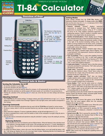 Ti 84 Plus Calculator - Ken Yablonsky