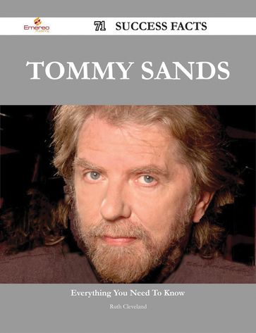 Tommy Sands 71 Success Facts - Everything you need to know about Tommy Sands - Ruth Cleveland