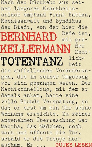 Totentanz - Bernhard Kellermann