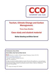 Tourism, Climate Change and Carbon Management: Three Case Studies